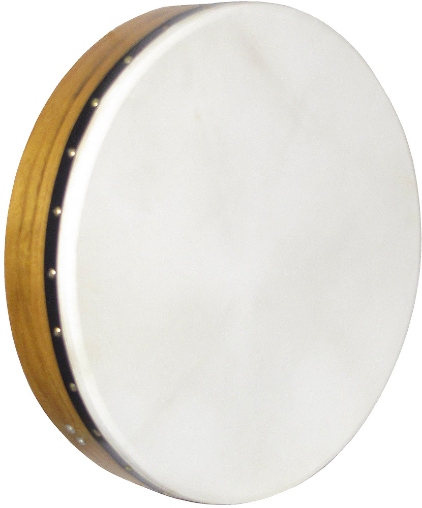 Glenluce Tralee 18inch Bodhran Natural stain mulberry shell. Single strut