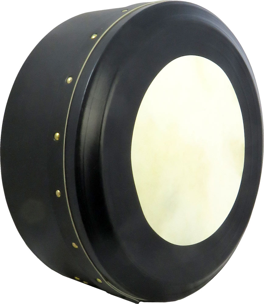 Glenluce Kilrush 14inch Professional Bodhran, Black Toolless tuning system, 5inch deep