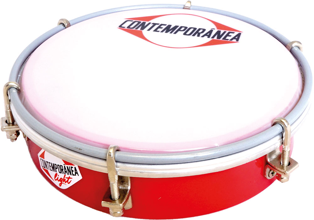 Contemporanea LTA06N RD Tamborim 6inch Nylon, Red Part of the Light series. Nylon Body, 5 lugs, plastic head