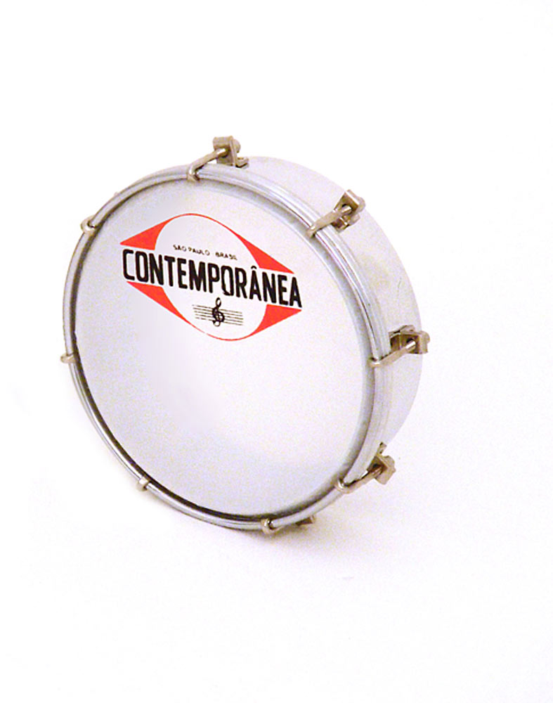 Contemporanea TA66MP Tamborim 6inch Metal, 8 Lugs Pro Series Tamborim, Plastic Head