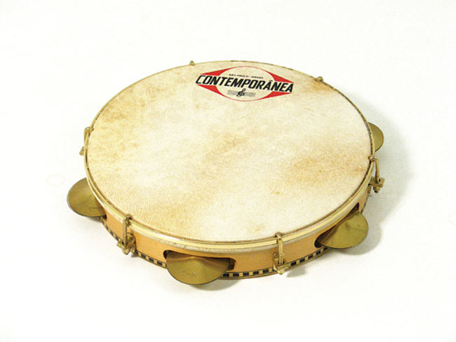 Contemporanea PA10HP Pandeiro 10inch Wood, Goat Head 510g Pro. Pandeiro with Marquetary on Rim, 6 lugs