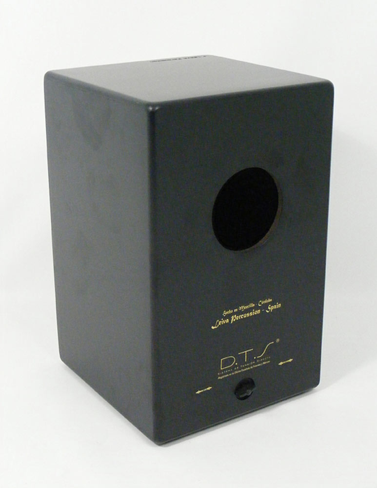 Leiva CAJ06 Sweetspot Cajon 100% Siberian birch wood 3mm front panel. Black body with natural front