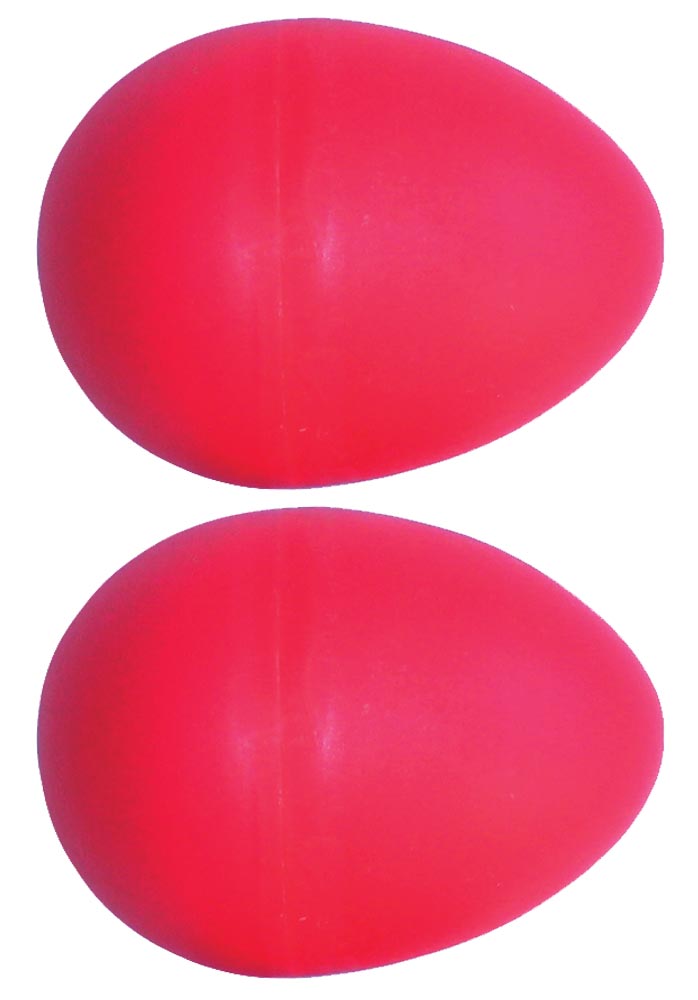 Atlas Pair of Shaky Eggs, Red Pair of plastic shaky eggs. Fun, portable percussion!