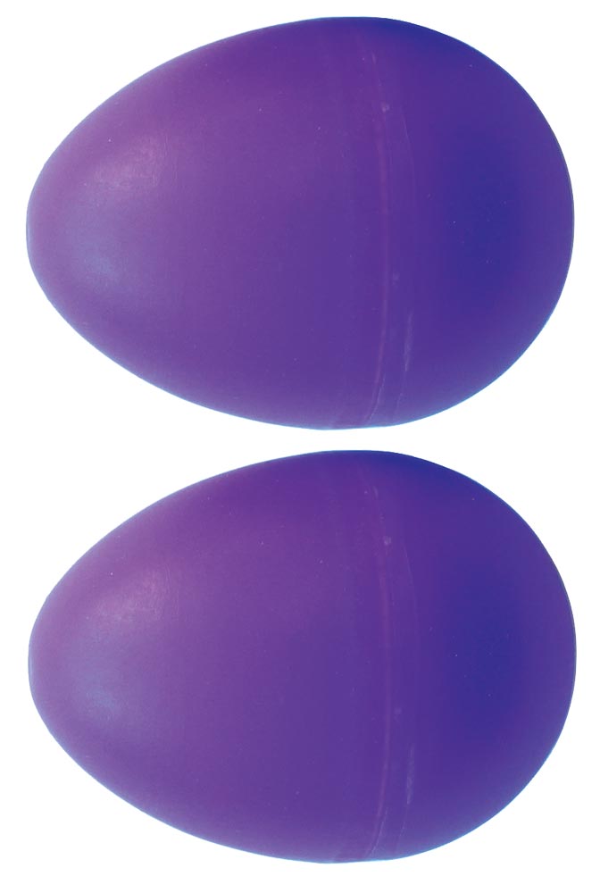 Atlas Pair of Shaky Eggs, Purple Pair of plastic shaky eggs. Fun, portable percussion!