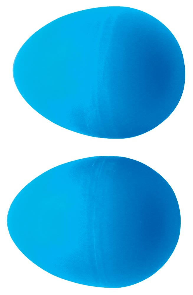 Atlas Pair of Shaky Eggs, Blue Pair of plastic shaky eggs. Fun, portable percussion!