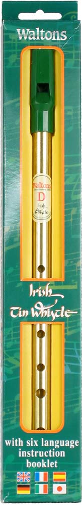 Waltons Whistle Display Pack The Standard Irish Tin Whistle in D with 6 language instruction leaflet