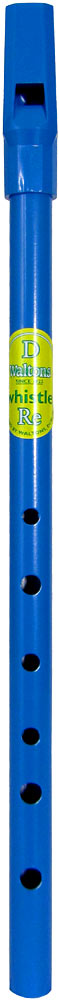 Waltons Blue High D Whistle Comes in a clear display tube with an instruction leaflet