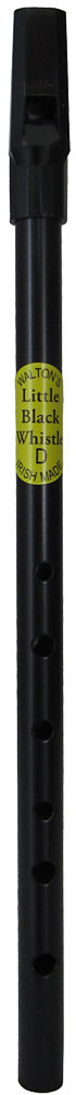 Waltons Black High D Whistle Comes in a clear display tube with an instruction leaflet