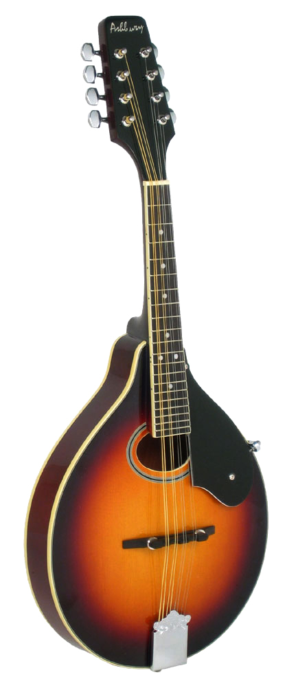 Ashbury AM-50-SB A Style Mandolin, Tobacco S/B Spruce top, maple body with oval soundhole. Tobacco sunburst