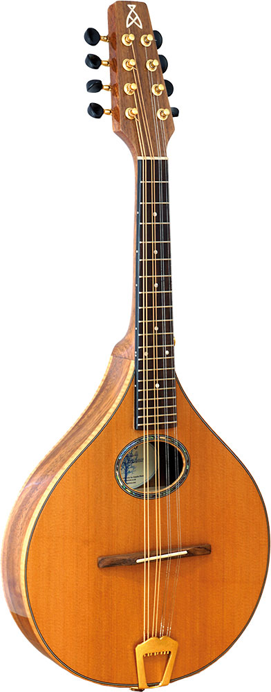 Ashbury Lindisfarne Cedar Mandolin Solid Canadian cedartop. Solid acacia koa body.Trad flat top style folk mandolin