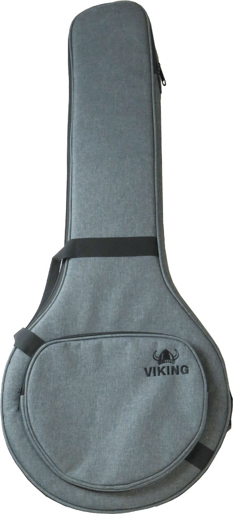 Viking VBZB-30 Premium Irish Bouzouki Bag Grey cloth exterior. 20mm padding. Ideal for most bouzoukis