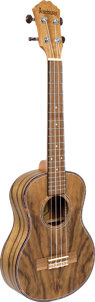 Ashbury AU-89TZ Tenor Uke, DAO Wood Matt finish. DAO wood top, back, sides. Tortoise shell style binding/rosette