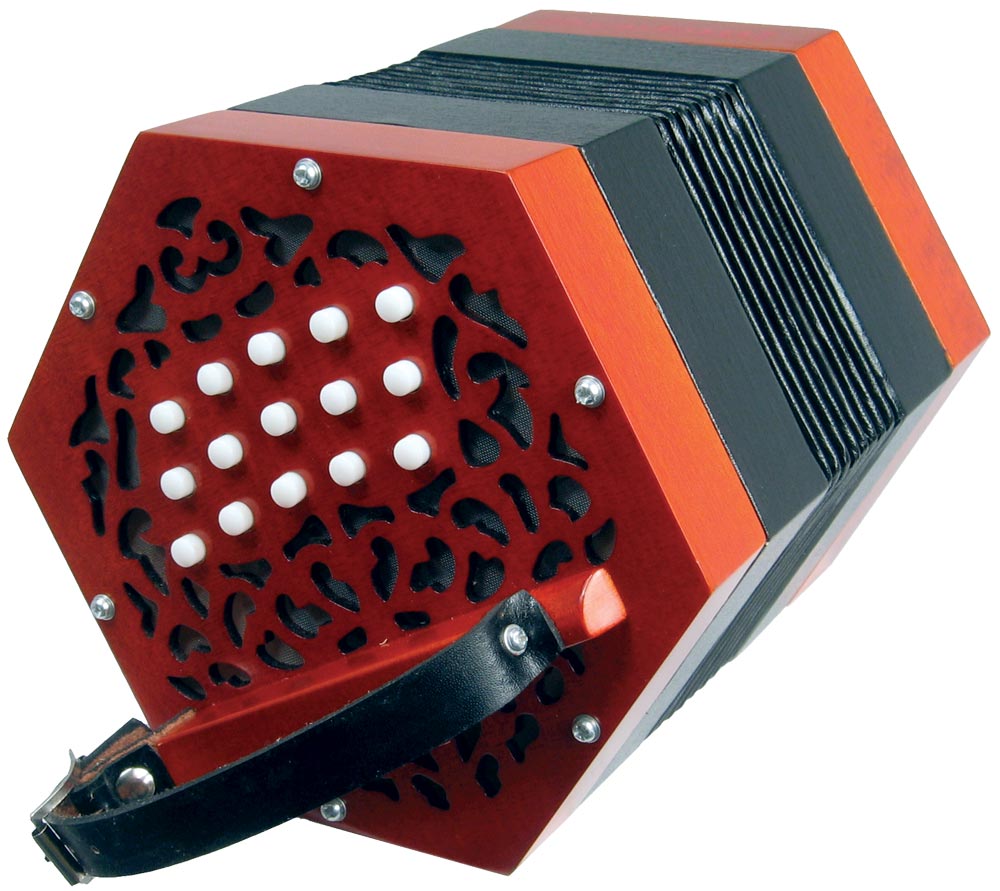 Scarlatti SC-30 C/G Anglo Concertina, 30 Key Wooden ends with an internal acrylic board for extra stable buttons