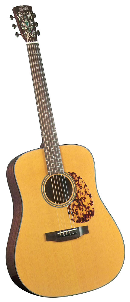 Blueridge BR-140 Dreadnought Acoustic Guitar Solid sitka spruce top. Solid mahogany back and sides with black binding