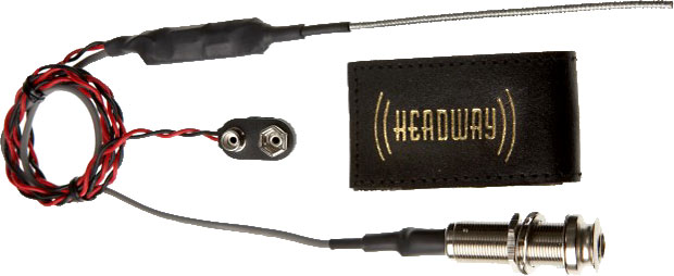 Headway Ukulele Pick-Up Snake 3 model Flexible cable piezo uke pickup. Complete low cost active system