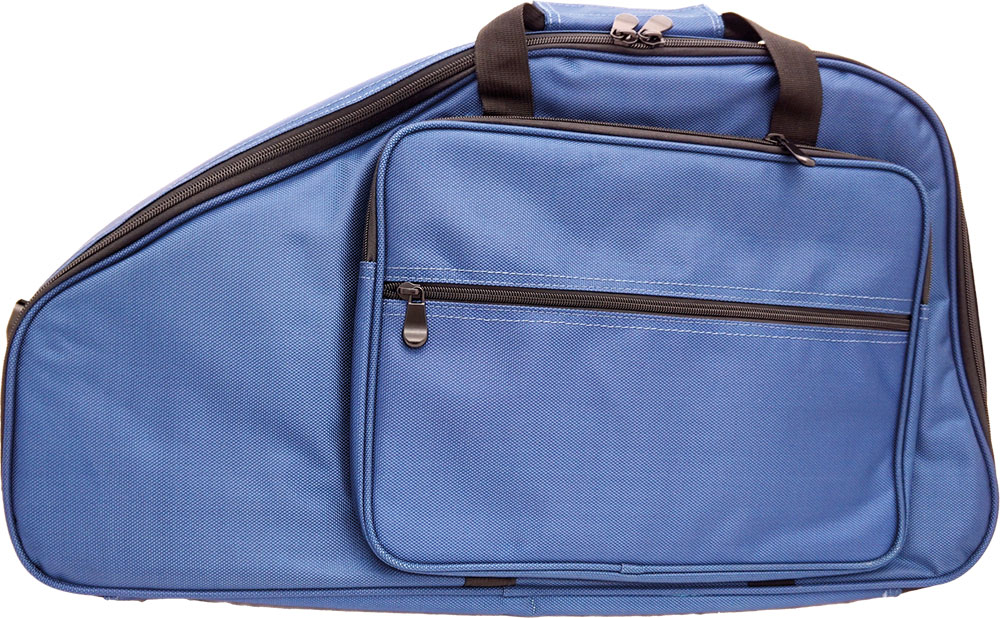 Viking VAB-25 Autoharp Gig Bag Blue exterior with a well padded interior. Rucksack style shoulder straps