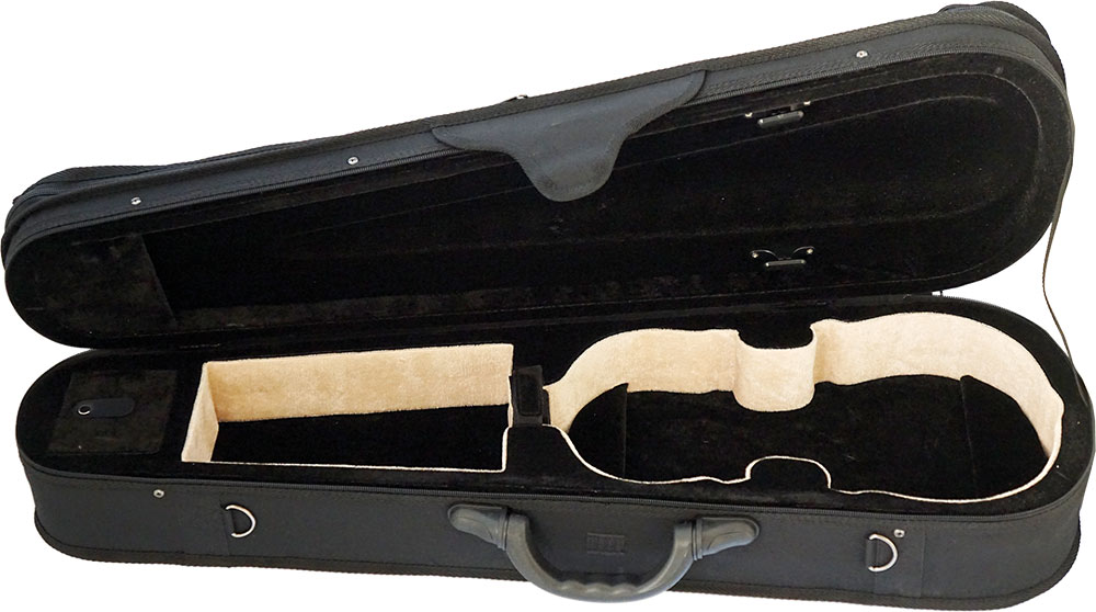 Viking VVC-002 3/4 Size Shaped Violin Case High density shaped foam, plush lined with shoulder straps