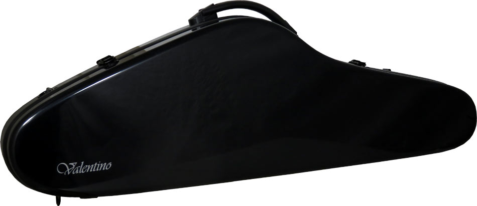 Viking VVC-12 Featherlight Fibre Violin Case Red exterior with dark blue interior. Fibre reinforced plastic violin case