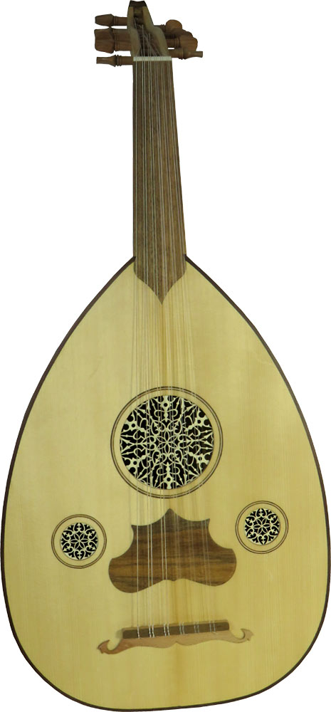 Atlas ATO-10 Turkish Oud Solid spruce top. 21 Ribbed bowl back