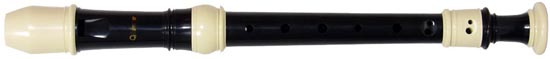 Valentino VR-206 Descant Recorder, Black/Cream An excellent student recorder with good tone and intonation