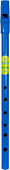 Waltons Blue High D Whistle Comes in a clear display tube with an instruction leaflet