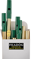 Feadog Brass High D Whistle, Single Hygiene sealed