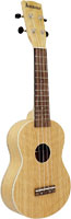 Ashbury AU-40S Soprano Ukulele, Flamed Oak Flame oak top, back and sides. Satin finish. D'Addario Nyltech Uke Strings