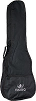 Viking VUB-10T Ukulele Bag, Tenor 2mm padded black nylon gig bag with shoulder strap and handle