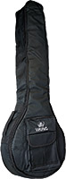 Viking VBB-20-5 Deluxe 5 String Banjo Bag Tough 600D black nylon outer with 15mm padding. Plush red lining