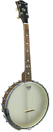 Ashbury AB-55-TS Openback Tenor Banjo, 17 Fret Short scale openback. 17 fret, walnut neck & rim, Whyte laydie tone ring