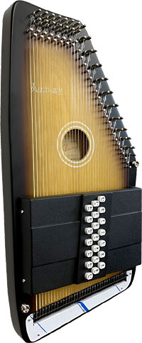 Ashbury AAH-31 21 Bar Deluxe Autoharp Maple top with semi-gloss sunburst finish. Maple back