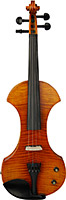 Valentino VE-040N Electric Violin. Natural Veneered maple body with a natural violin finish. Cornerless hollow body shape