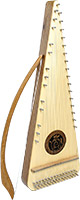 Atlas ABS-ALT Alto Bowed Psaltery Spruce top with walnut back and sides